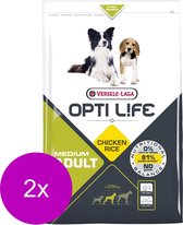 Opti Life Adult Medium - Hondenvoer - 2 x 2.5 kg