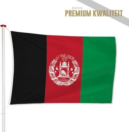 Afghaanse Vlag Afghanistan 40x60cm - Kwaliteitsvlag - Geschikt voor buiten