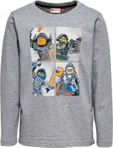 Jongens grijze tshirt Nexo knights Legowear - Maat 116