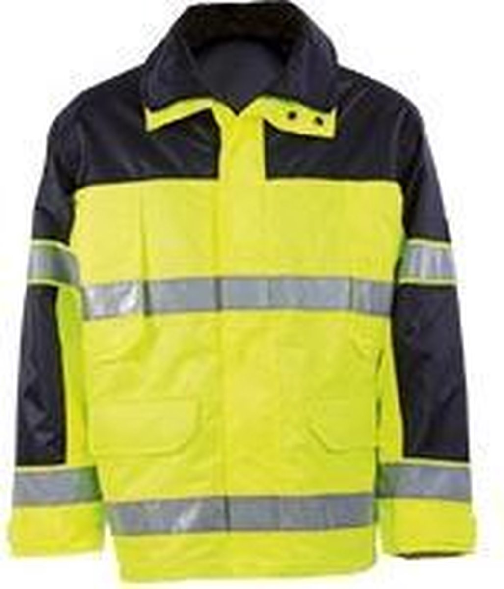 MASCOT veiligheidsjas Savana, EN 471, geel/marine, 100 % polyester, maat 3XL