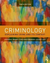 Boek cover Criminology van Stephen E. Brown
