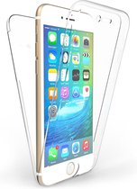 Hoesje geschikt voor Apple iPhone 6/6s + Plus - Volledige 360 Graden Bescherming (Voor en Achterkant) Edged Siliconen Gel TPU Case Screenprotector Transparant Cover Hoesje - (0.5mm)