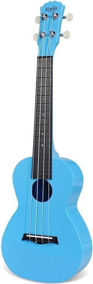 Concert ukelele - Korala PUC-20 - Polycarbonaat Body - Akoestische Kamers - Helder Blauw