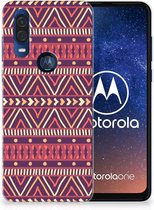 Motorola One Vision TPU bumper Aztec Purple