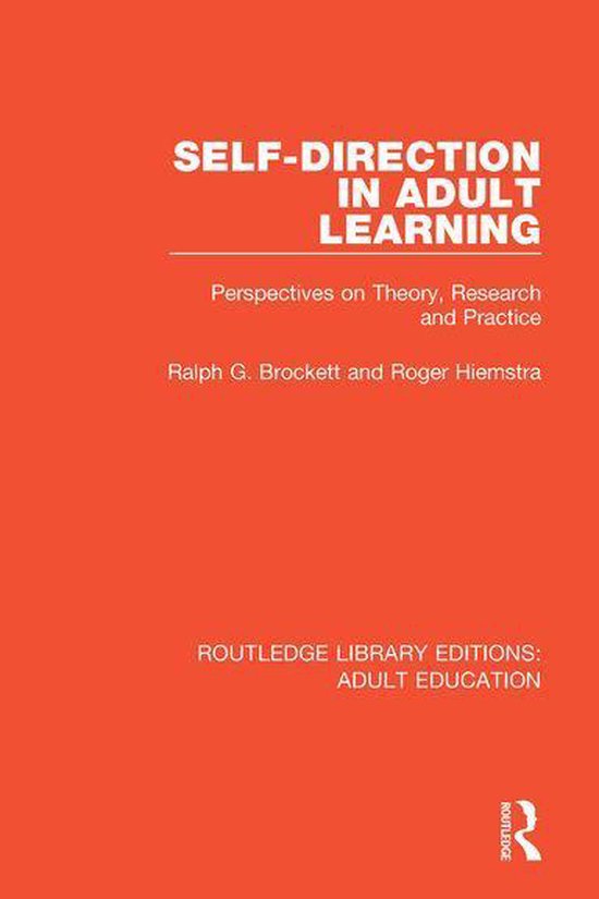 Routledge Library Editions: Adult Education - Self-direction ... - cover