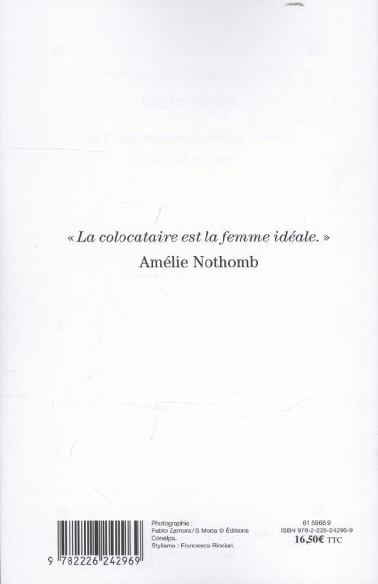 Albin Michel BARBE BLEUE, Français, Livre broché, 180 pages - back cover