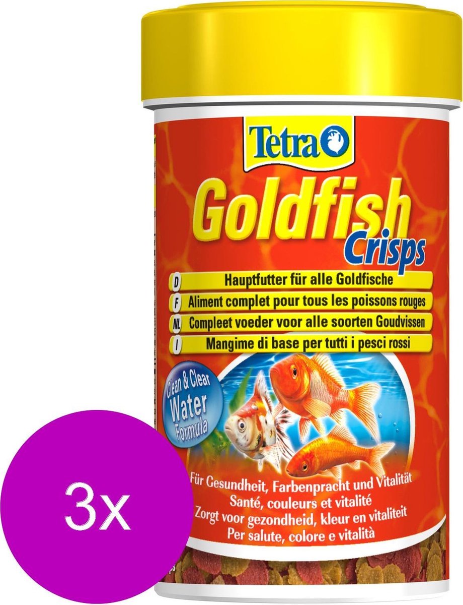Tetra Visvoer Goldfish Crisps - Vissenvoer - 3 x 100 ml