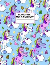 Blank Sheet Music Notebook