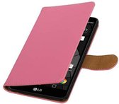 Bookstyle Wallet Case Hoesje voor LG Stylus 2 Plus K530 Roze