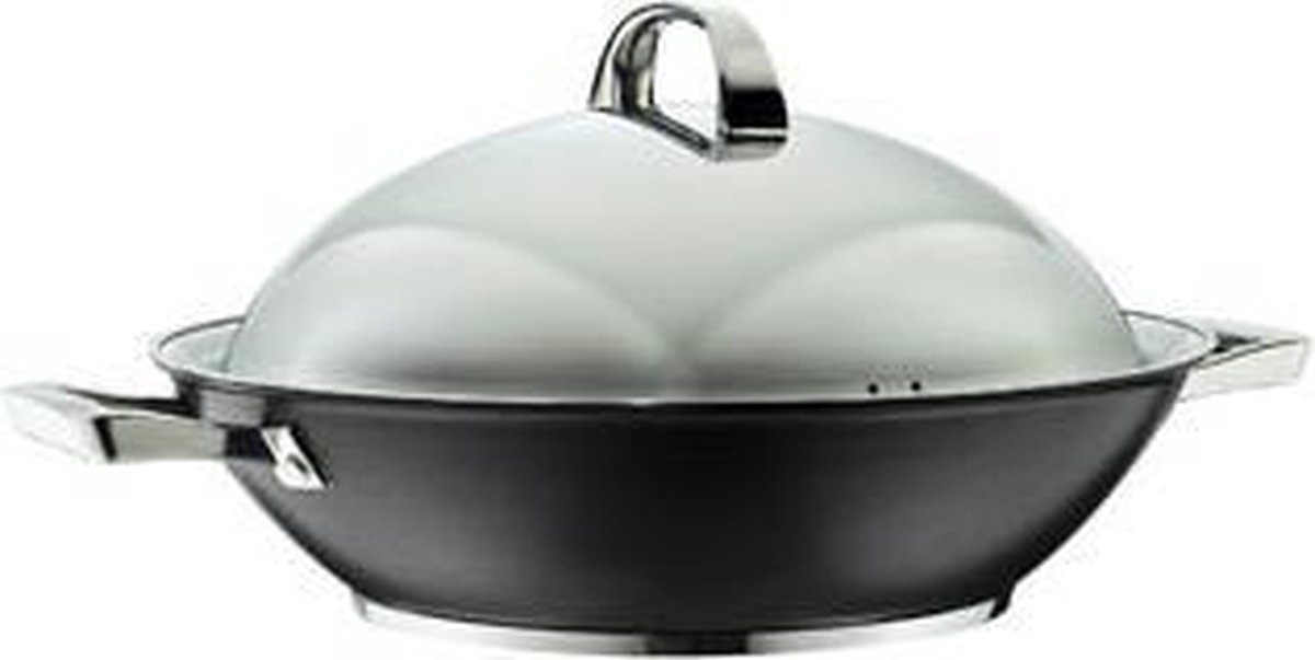 Besinning Wok met deksel, antiaanbaklaag, 32 cm aanbieding bij IKEA