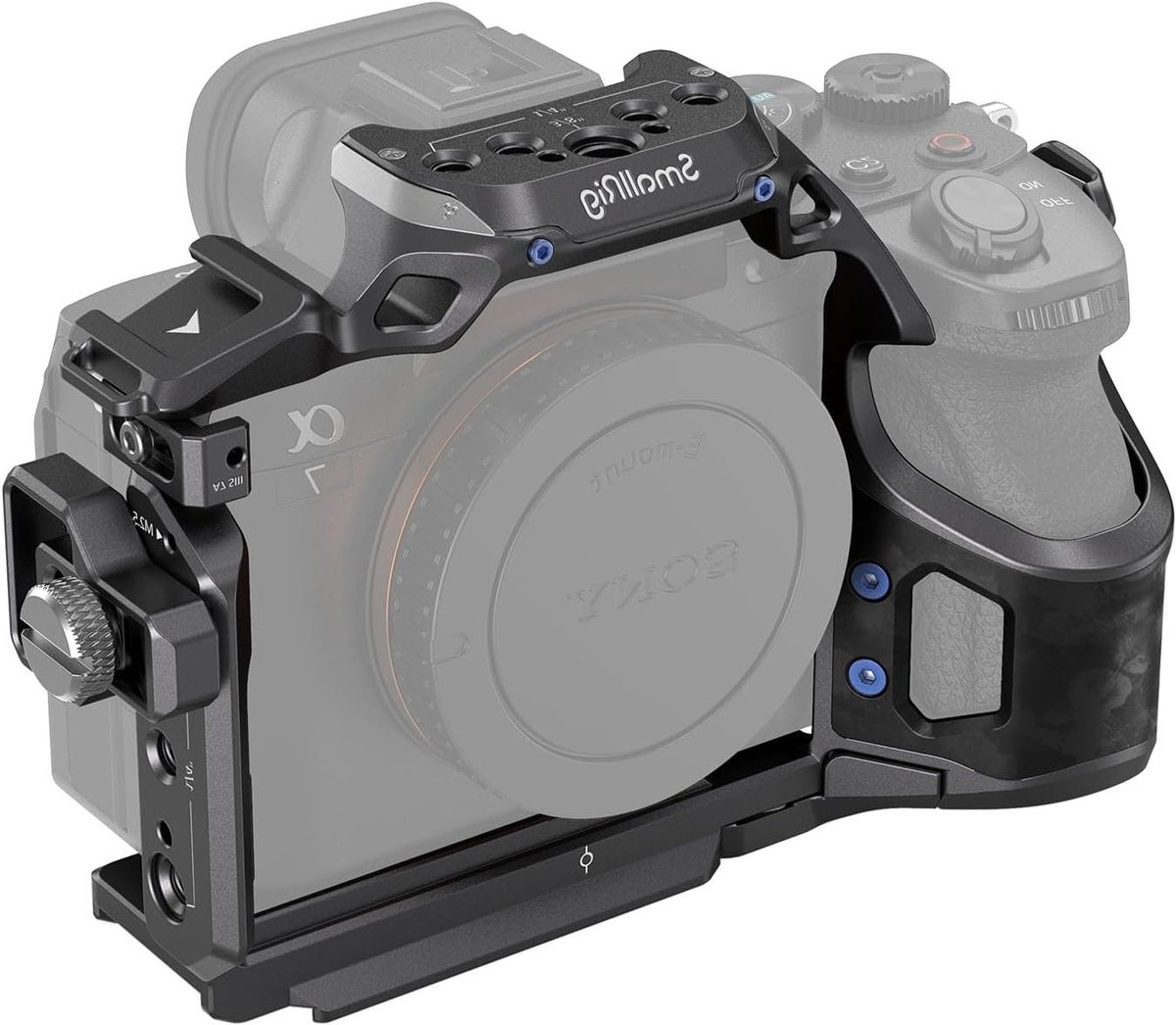 Cage Kit voor Sony Alpha 7R V/Alpha 7 IV/Alpha 7S III met Kabelklem, Meerdere Bevestigingspunten en Snelle Ontgrendelplaat voor Arca-Swiss - 4308