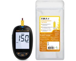 FORA 6 Connect Cholesterol Meter (Multi-parameter) - Cholesteroltesten - Cholesterolmeter voor Thuis - Cholesterol Zelftest - Inclusief Teststrips