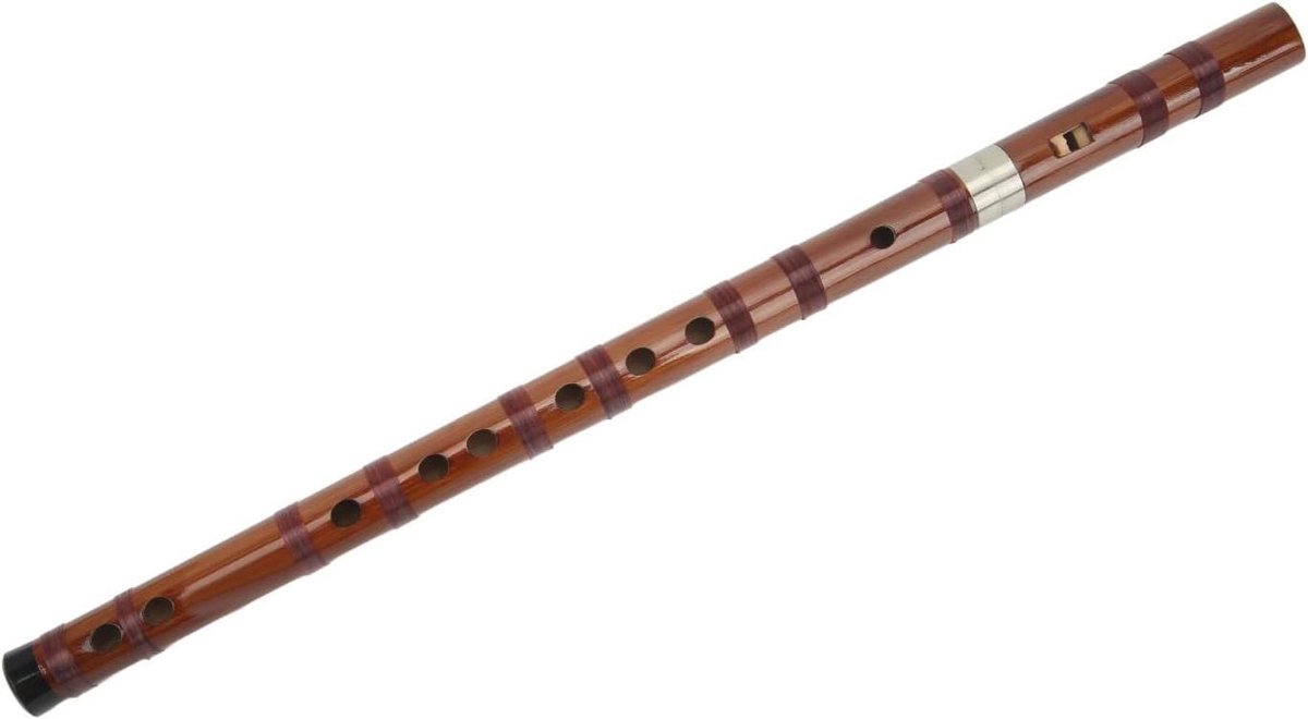 Bamboe Blokfluit - Houtblazer Instrument - Muziek Leren - Gladde Vingers - 36 cm - Natuurlijk