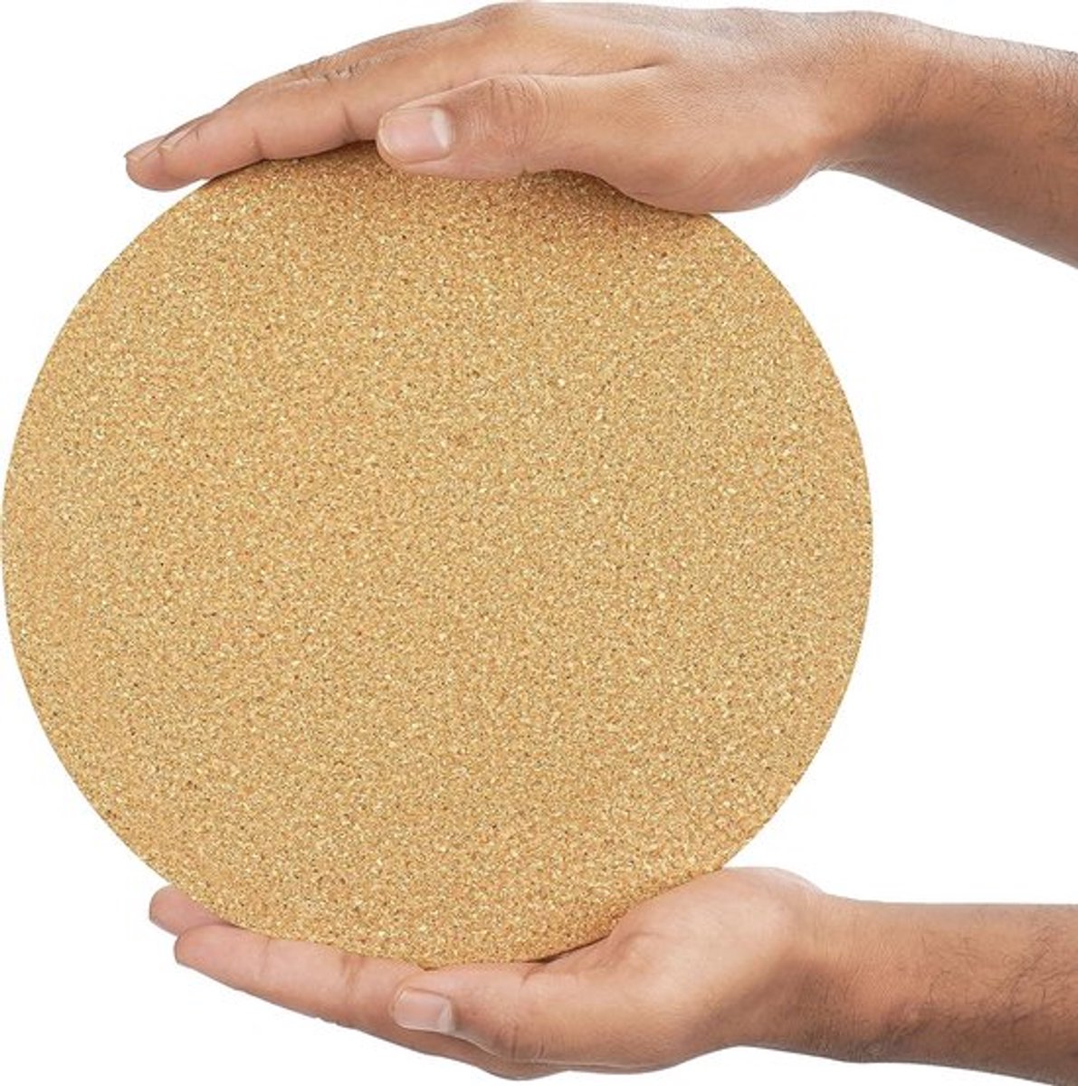 Ronde Kurkonderzetters - 21,6 cm Diameter, 1 cm Dik – Kurkplaat Hete Pads Gebruikt Voor Onderzetters, Placemats, Keukenoppervlakken, Waterkokers, Potten, Pannen en Planten
