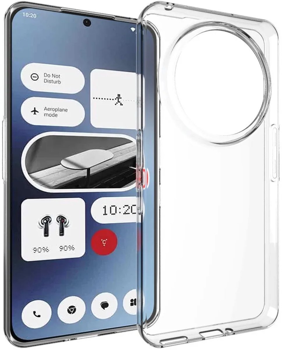 Hoesje geschikt voor Nothing Phone (3a) Pro - Phonesta Pure Clear Silicone Back Cover - Transparant