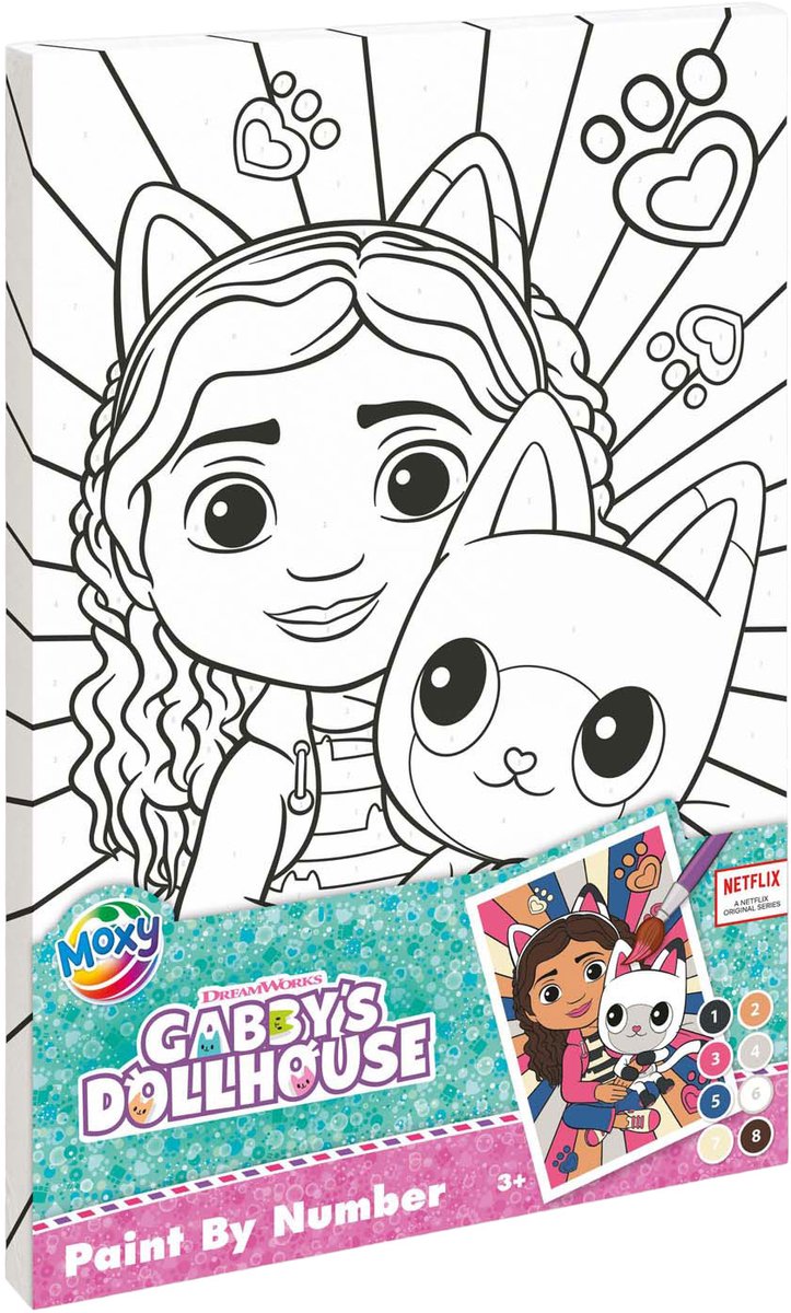 Gabby's Poppenhuis Schilderen op Nummer - 29,7x19,5 cm