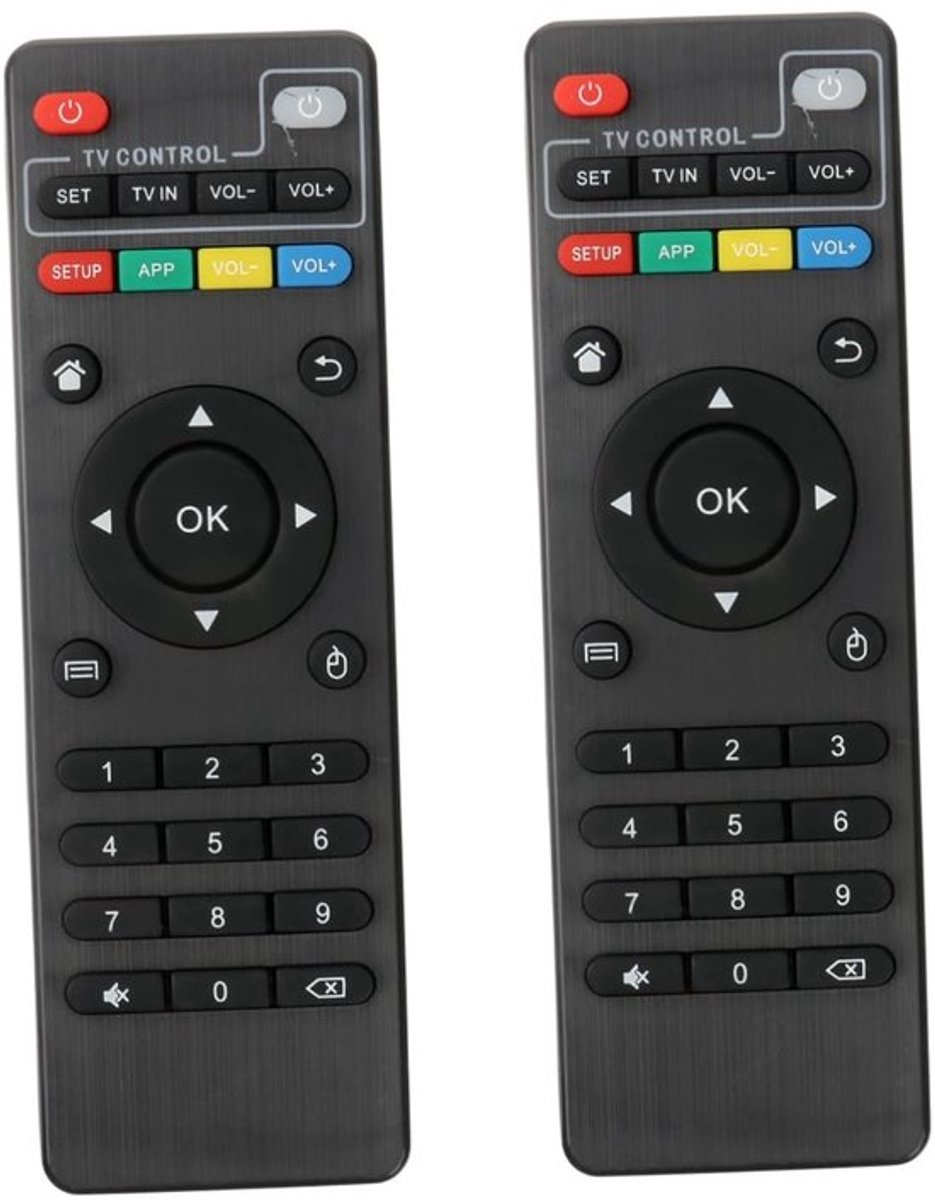 Afstandsbediening x TV Afstandsbediening voor TV Controller voor PC 2 Stuks voor Controller ABS voor TV Afstandsbediening Verbruik Controle Universeel