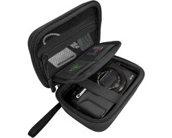 Sander Shop cameratas voor Canon PowerShot SX740 HS, Canon G7X Mark III Mark II, Kodak digitale camera fotocamera tas voor draagbare digitale camera fotocamera draagtas digitale cameratas, zwart, draagtas