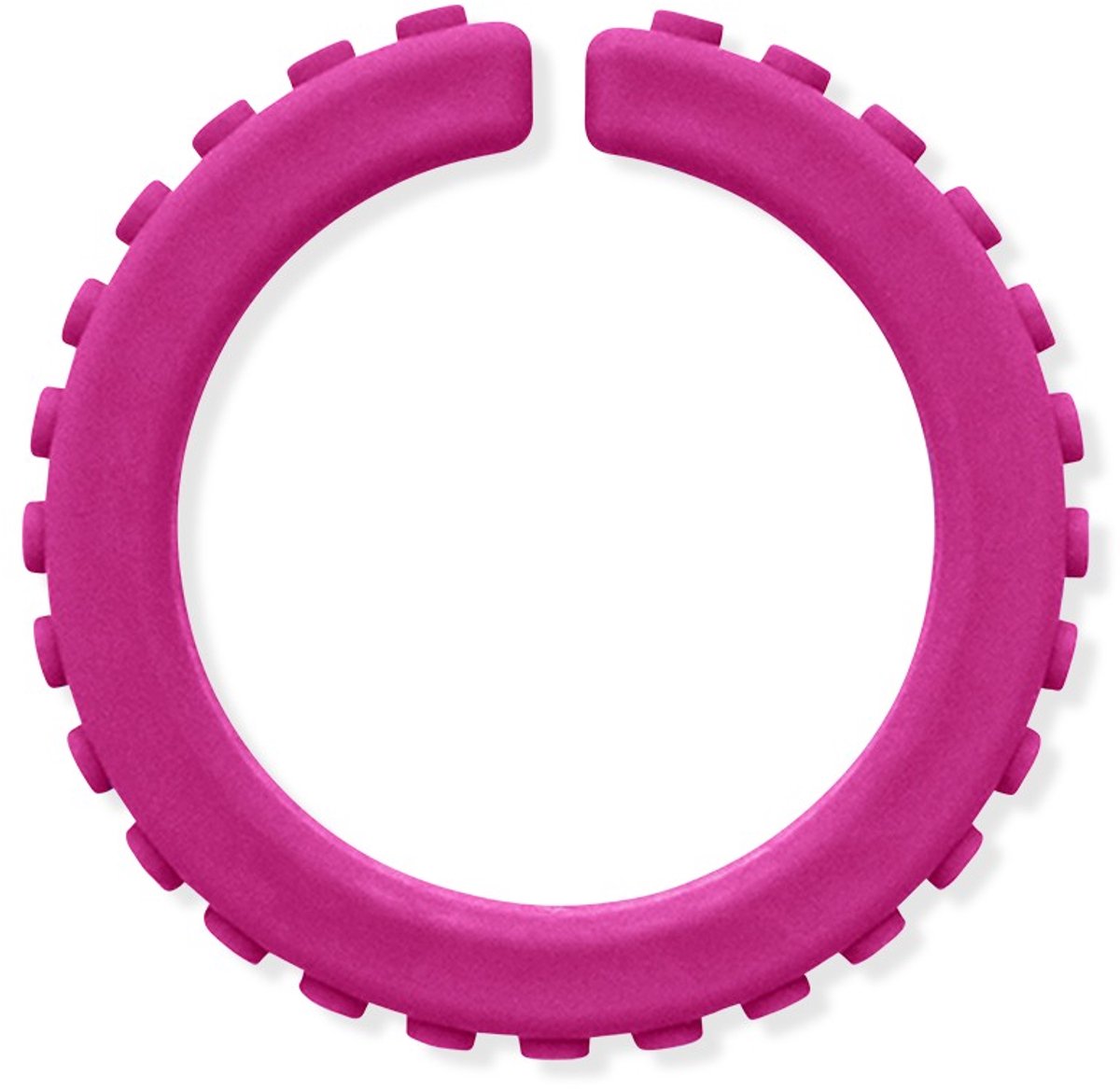 ARK Therapeutic kauw armband sensorisch speelgoed magenta groot.