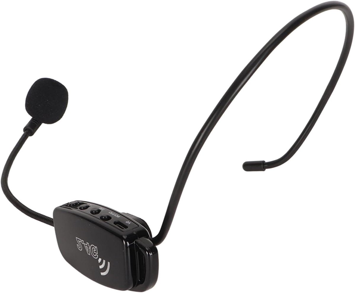 Draadloze Microfoon Headset - Draagbare Microfoon - Presentaties Geven - Ruisonderdrukking - 15 x 15 x 5 cm - Zwart