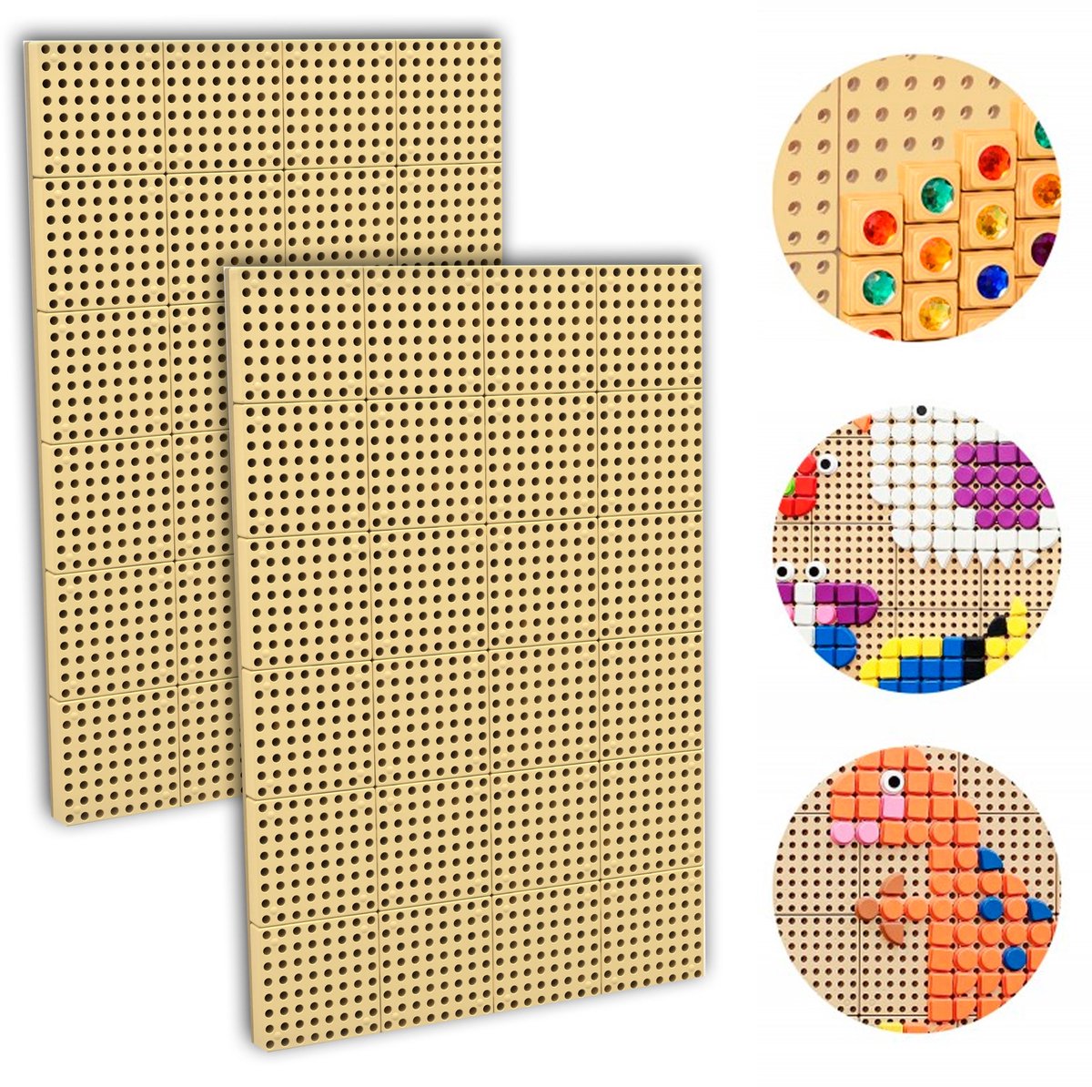 Masterkidz Creative Stem Science Bord set van 2 + montagepaneel 120x80cm
