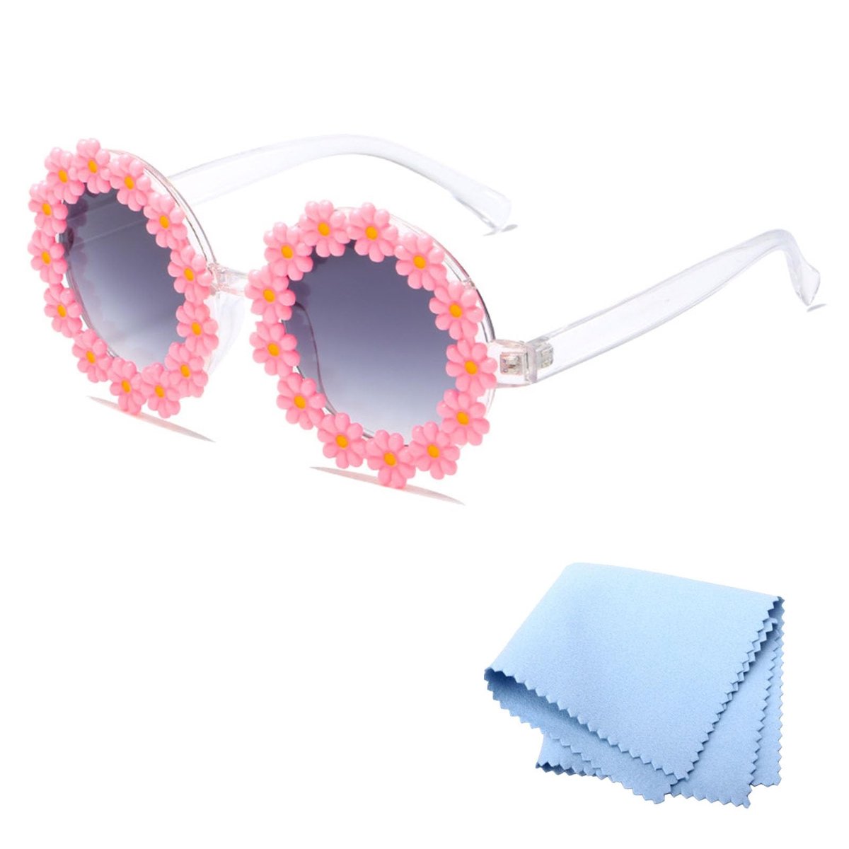 Noble Classic Daisy Zonnebril - Vintage 80s/90s - UV Bescherming - Perfect voor Strand en Feestjes