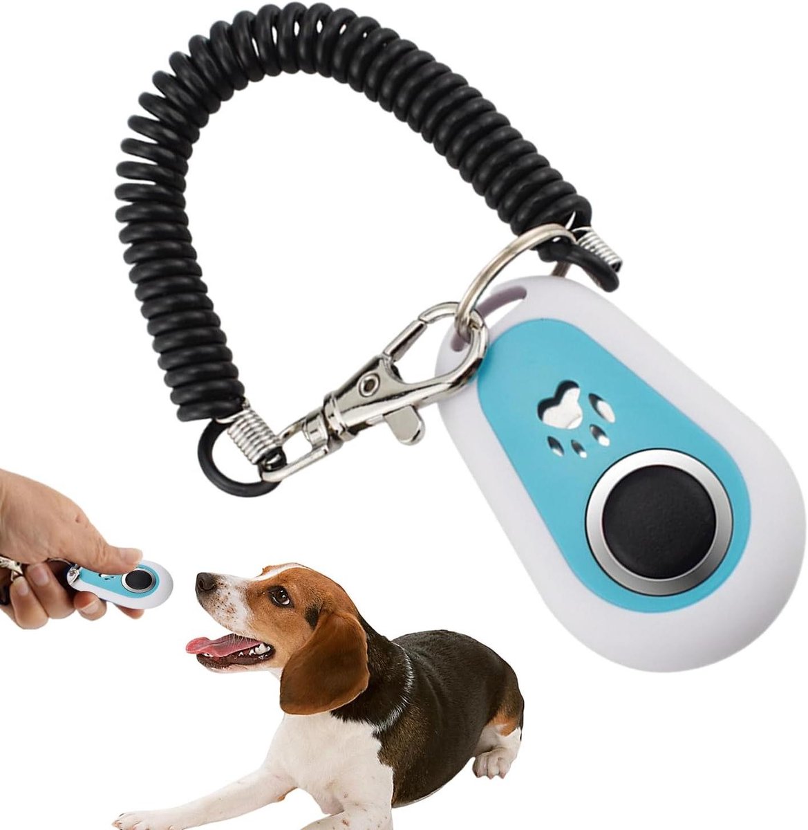 Honden Trainings Clicker - Gedragsinstrument Hond - Gedrag Trainen - Tweekleurig Ontwerp - 5.8 x 3.5 cm - Niet gespecificeerd