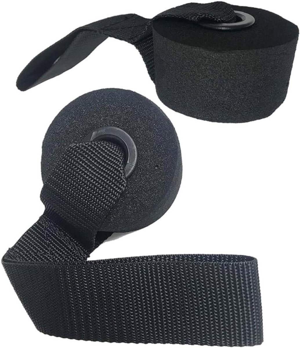 Fitness Deuranker Set - Trainingsband Houder - Thuis Fitness - Slijtvast met Verdikking - 27 cm - Zwart