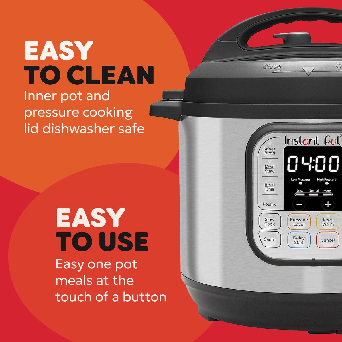 Instant Pot Duo 5,7L Multicooker - 7-in-1 Snelkookpan - Slowcooker - Rijstkoker - Stomer - Yoghurtmaker - Meal Prep & Gezinnen - Tot 6 Porties – foto 5