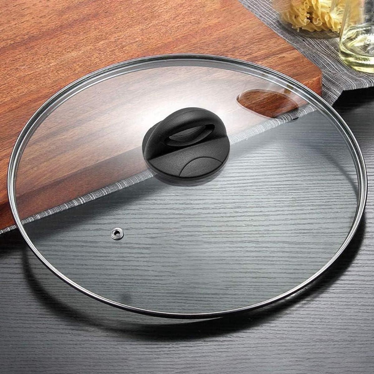Reserveknoppen Pannendeksel - Dekselgrepen Pannengrepen - Keuken Reparatie - Temperatuurbestendig Bakeliet - 63 x 355 cm - Zwart