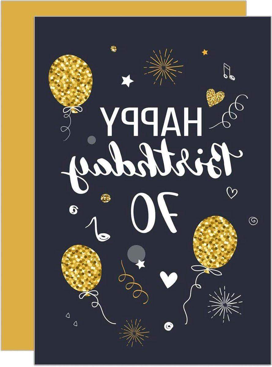 Wenskaart 70e Verjaardag - Verjaardagskaart Dubbel - Iemand Feliciteren - Designer Premium Kwaliteit - 11.5 x 17.5 cm - Meerkleurig