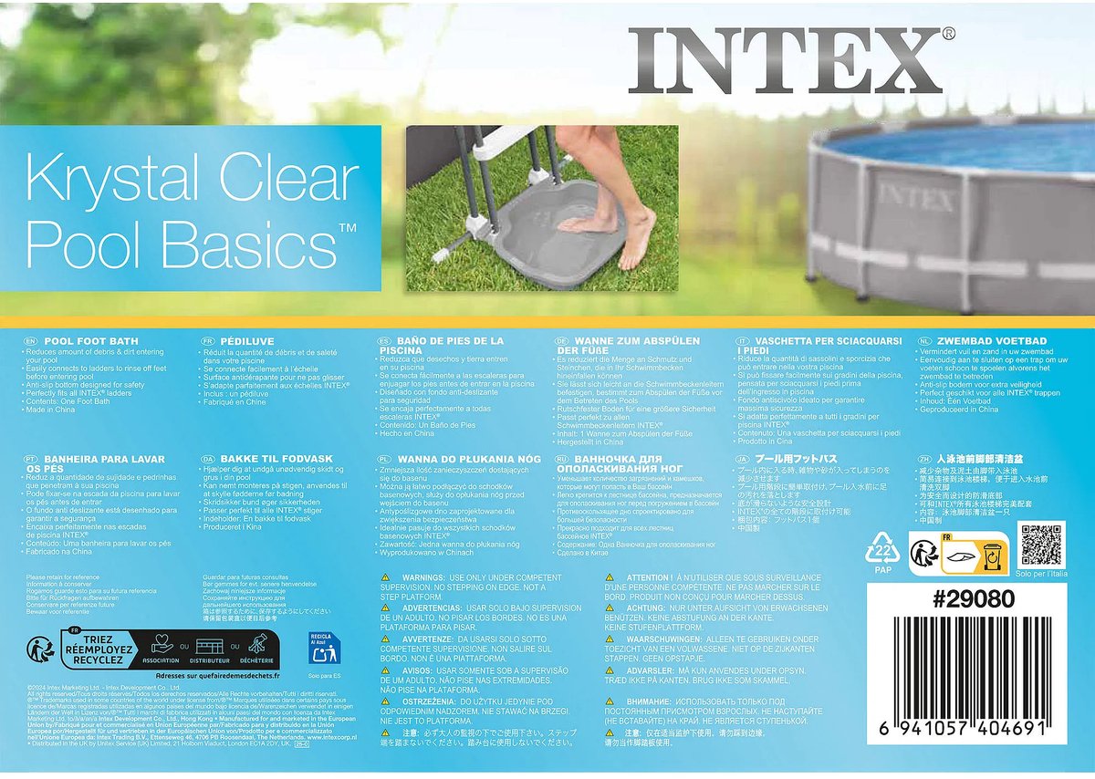 Intex Zwembad Voetenbad Grijs of blauw — afbeelding 6