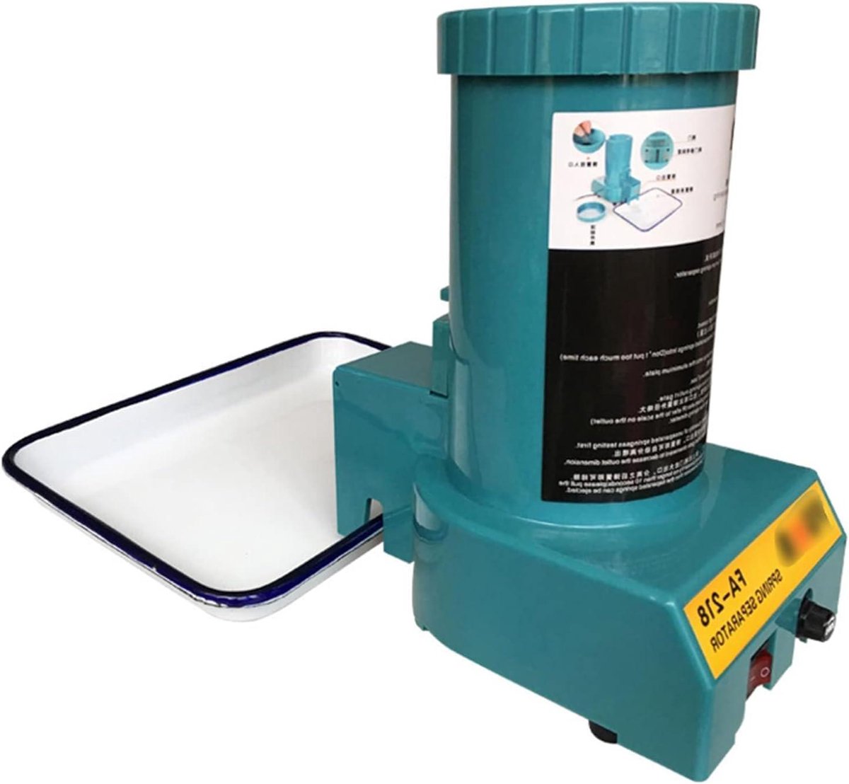 Veerscheider Machine - Automatische Veer Scheider - Veren Scheiden - Grote Kracht 40W - 2-12mm - Grijs