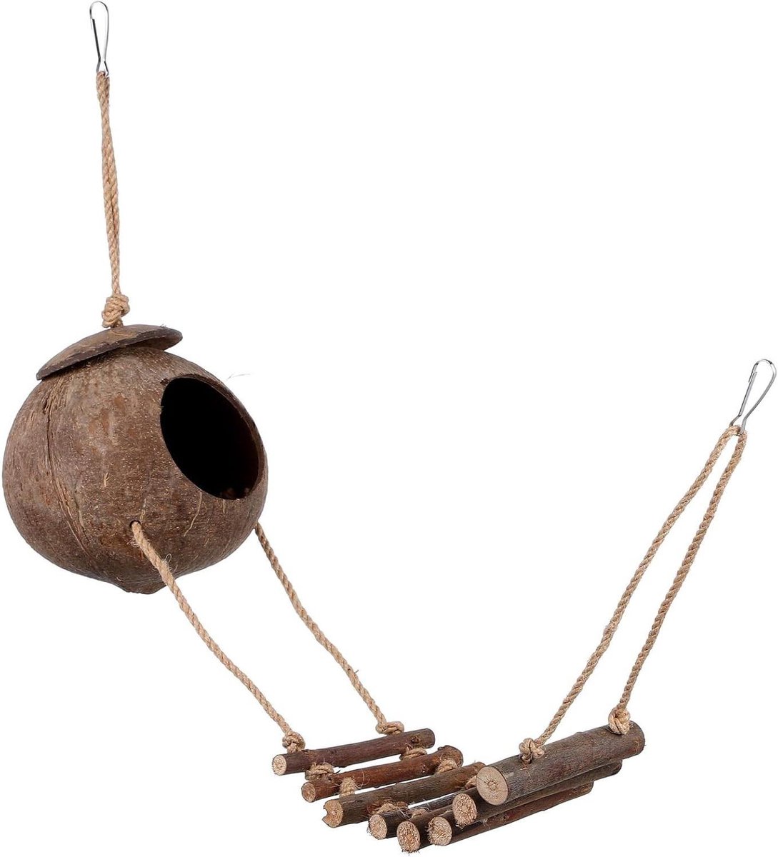 Reptielen Schuilplaats - Klimhuisje Aquarium - Terrarium Inrichten - Met Ladder - 260 Gram - Gekleurd
