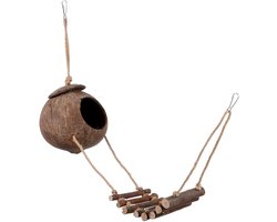 Reptielen Schuilplaats - Klimhuisje Aquarium - Terrarium Inrichten - Met Ladder - 260 Gram - Gekleurd