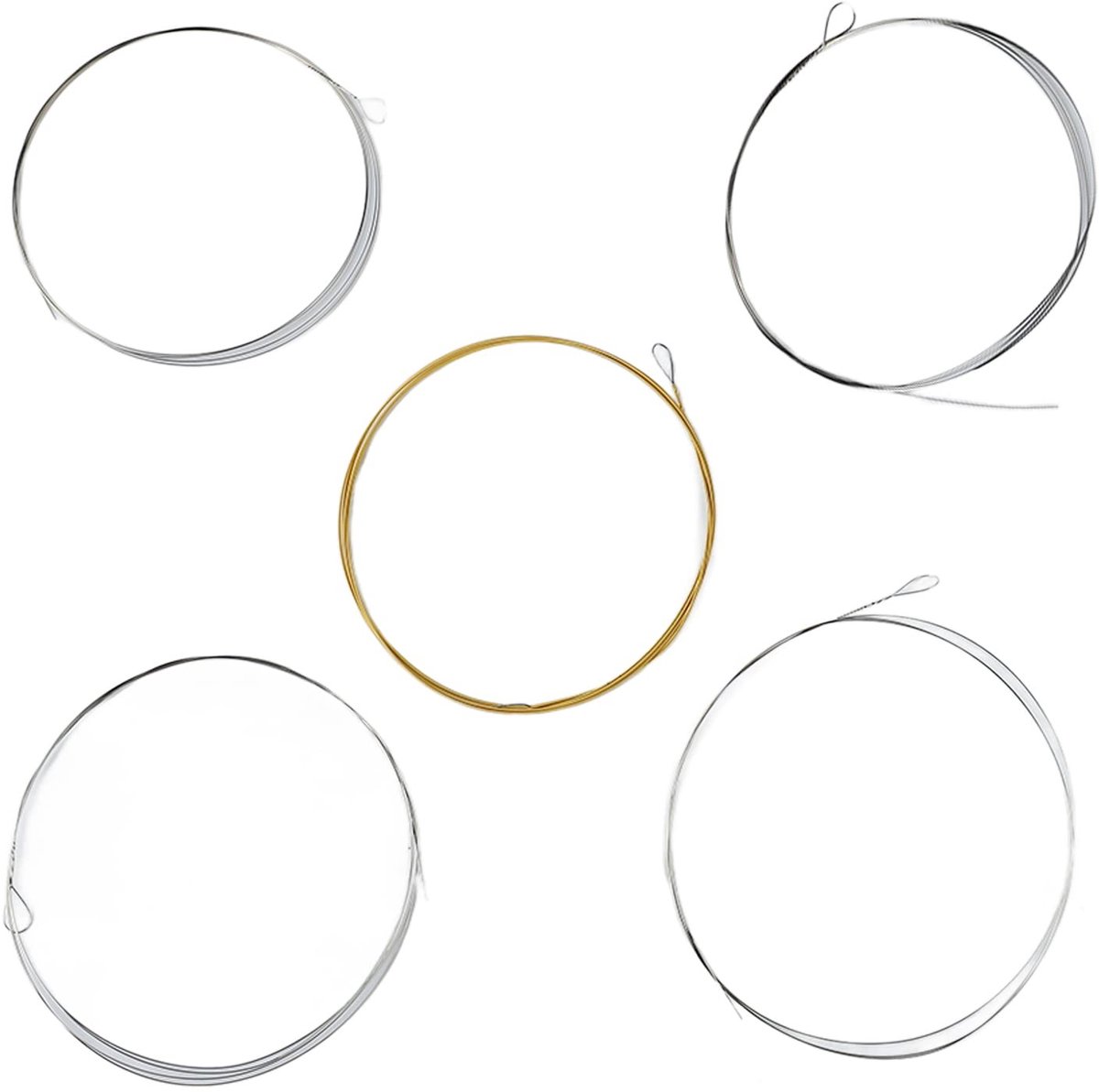 aladdien - 5-snarige Banjo-snaren - Roestvrijstalen snaren - Volledige resonantie - Vervanging voor snaarcoördinatie - Accessoires voor snaarinstrum...