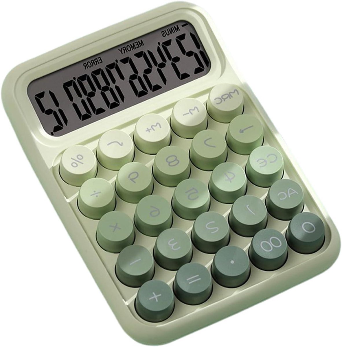 Rekenmachine Bureau - Compacte Calculator - Nauwkeurig Rekenwerk - Grote Knoppen - 15 x 10 cm - Groen