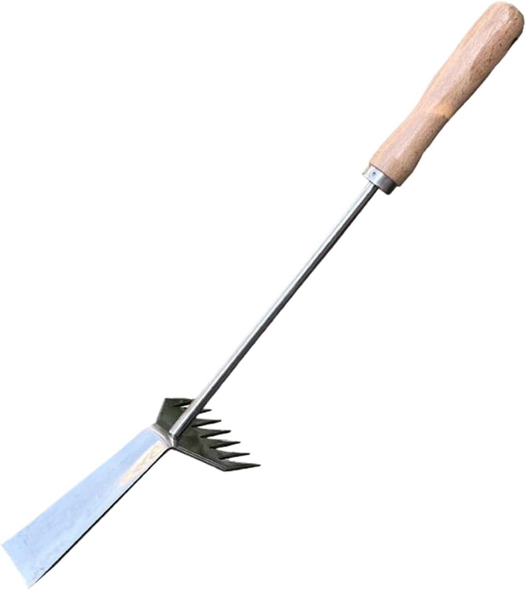 Onkruidverwijderaar Handmatig - Tuingereedschap Hark - Gazon Onderhoud - Ergonomisch Steelontwerp - 50 cm Lengte - Metaal
