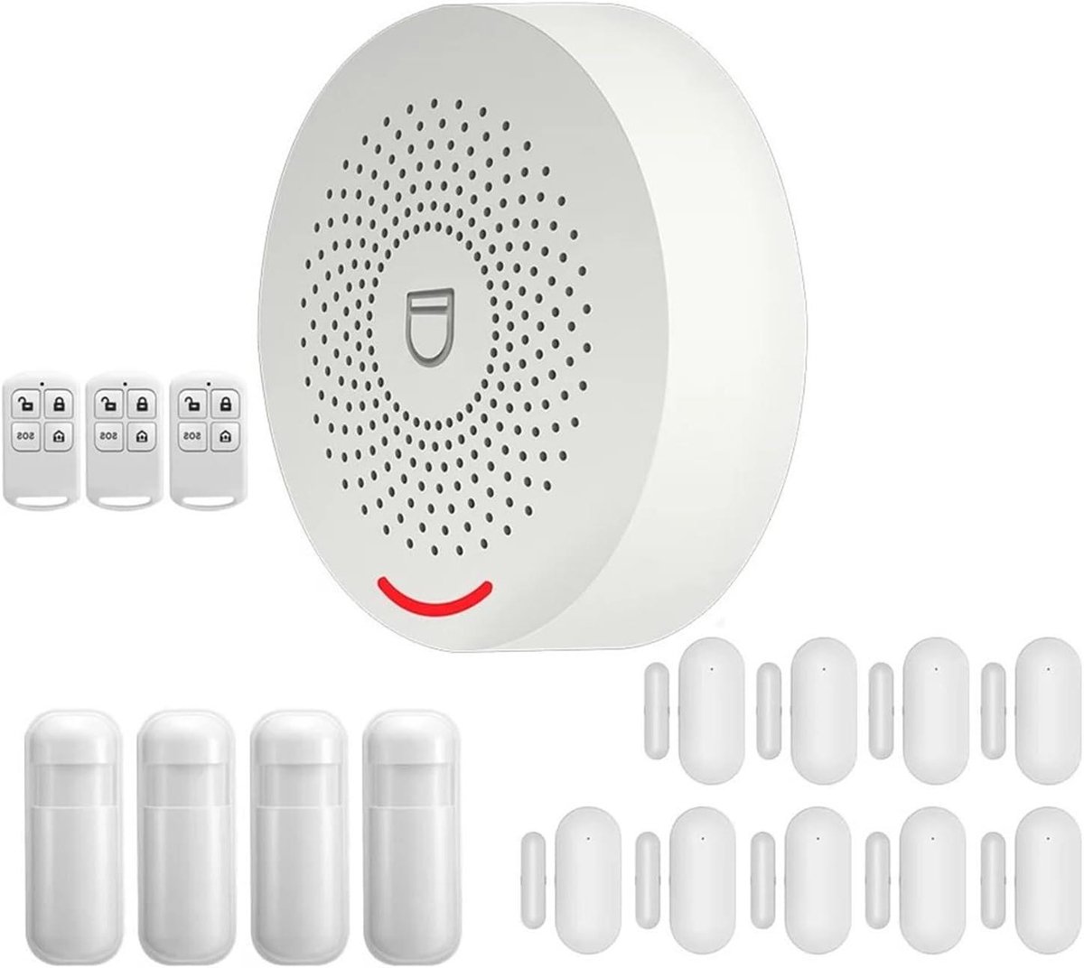 Wifi Huisalarm - Smart Home Systeem - Woning Beveiligen - Ingebouwde Sirene - 10 millimeter - Wit