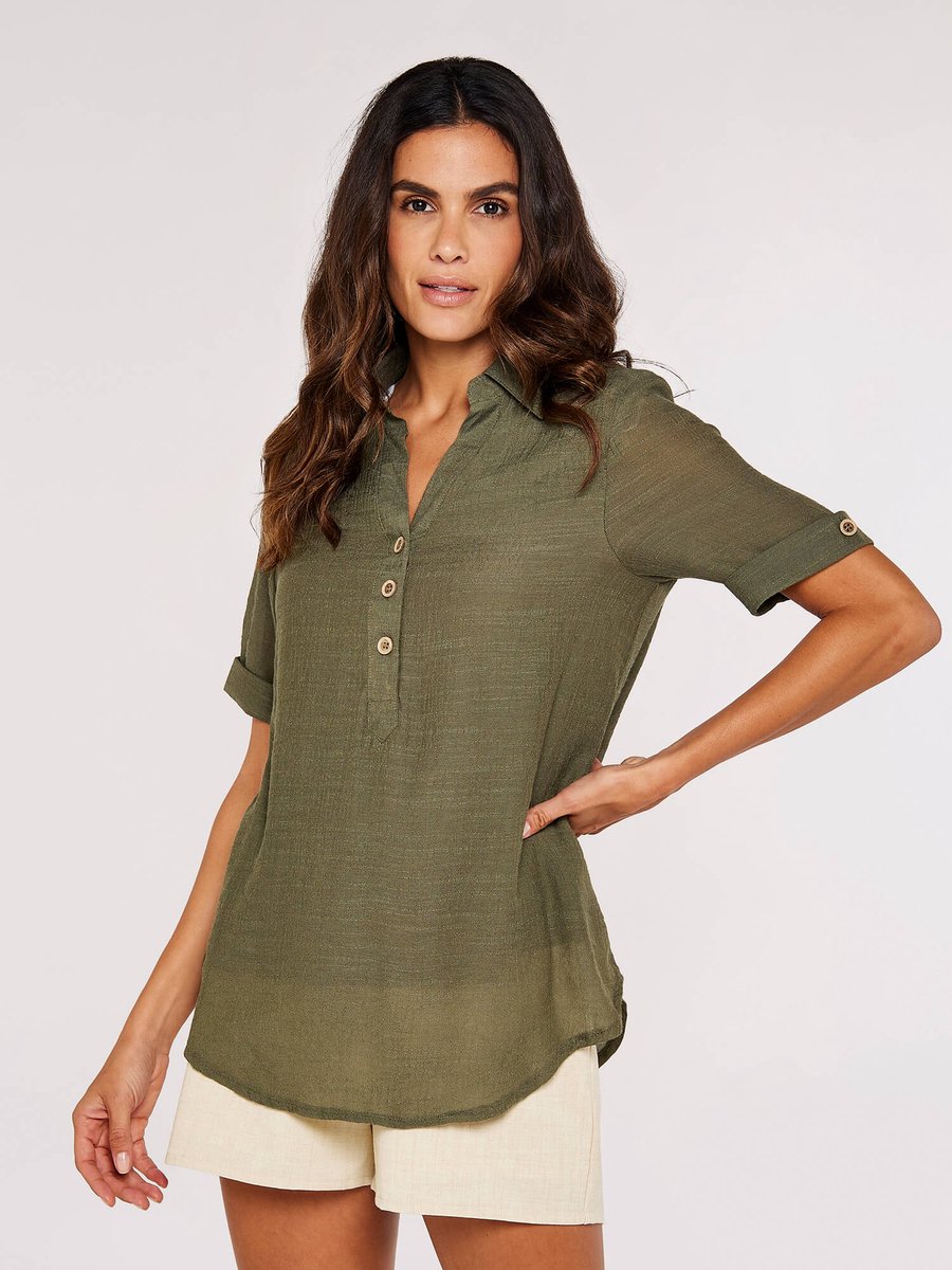 Top met glanslook