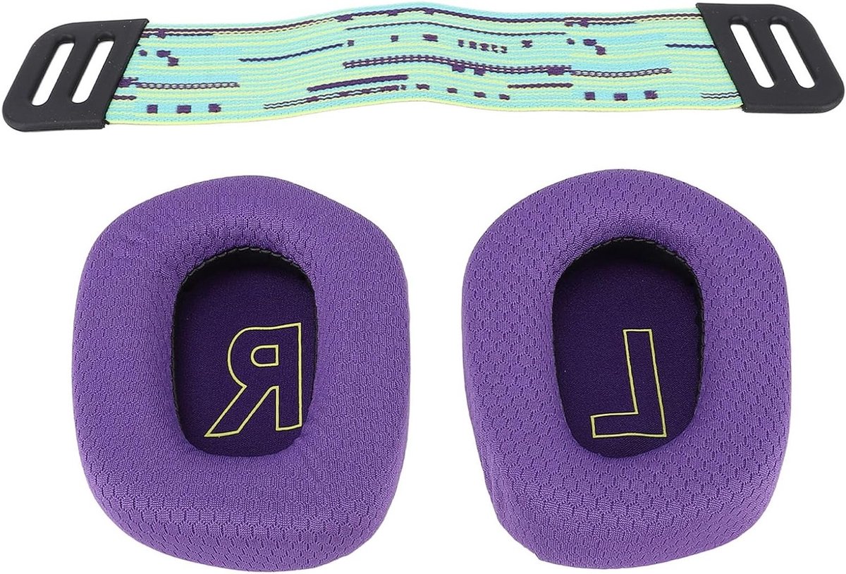 Comfortabele Oorkussens en Hoofdband voor Gaming Headsets, Vervangingsset voor G733 en G335, Ideaal voor Langdurig Gebruik en Geluidsisolatie (PAARS)