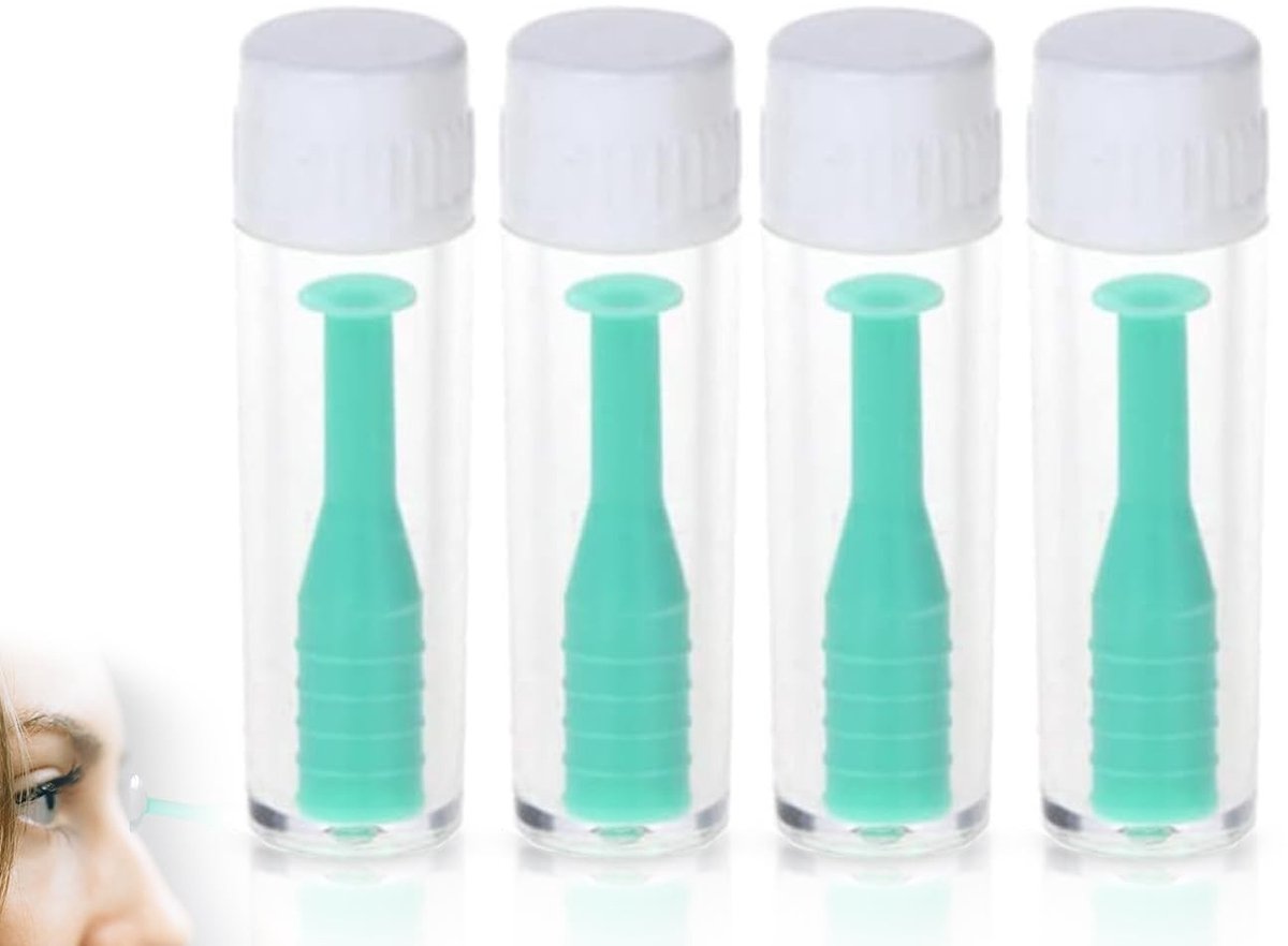 aladdien - Inzethulp voor contactlenzen - Hulp bij contactlenzen - Compact en handig - Groen - Aanzuigen van zachte lenzen - Voor dagelijks gebruik ...