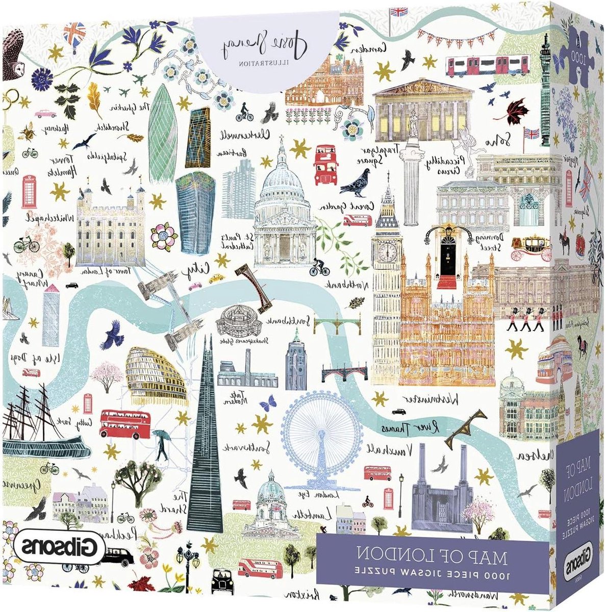 Stadsplattegrond Legpuzzel - 1000 Stukjes - Ontspannen Tijdverdrijf - Gemaakt van Gerecycled Materiaal - 68 x 49 cm