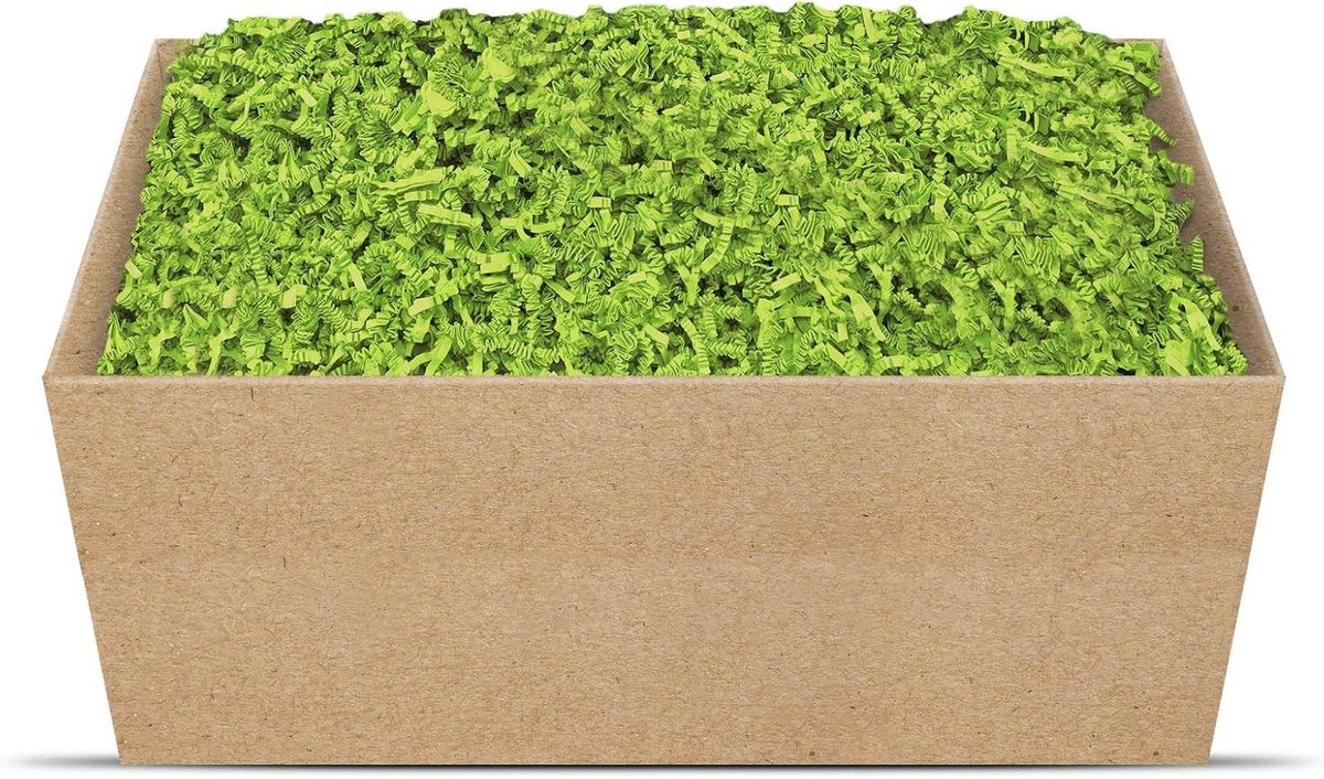 Opvulmateriaal Cadeau - Verpakkingsvulling Decoratie - Geschenken Verpakken - Milieuvriendelijk Biologisch Afbreekbaar - 1 kg - Lindegroen