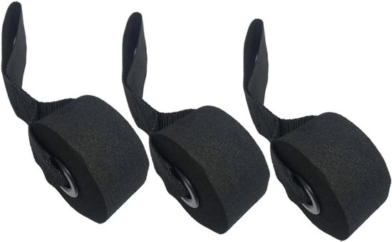 Deuranker voor Weerstandsbanden - Deurklem Fitness - Thuis Trainen - Beschermt Deuren - 25 cm - Zwart