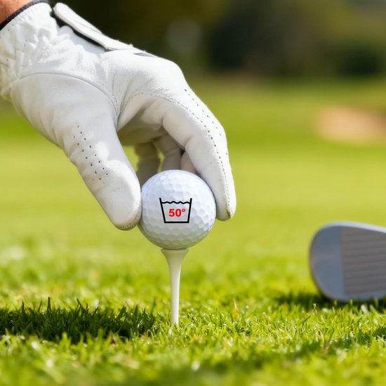 Golfballen Set - Golfcadeau Heren - Golfen en Cadeau - Met 50 Jaar Opdruk - 3 Stuks - Wit — afbeelding 2