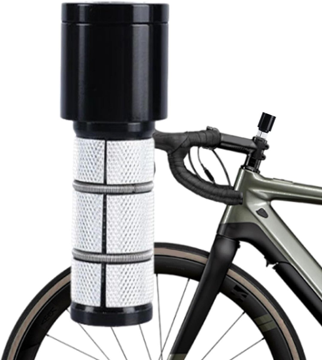 Fietsvorkverlenger - Stuurverhoger Fiets - Comfortabel Fietsen - Aluminiumlegering - 8.5x3x3cm - Zwart