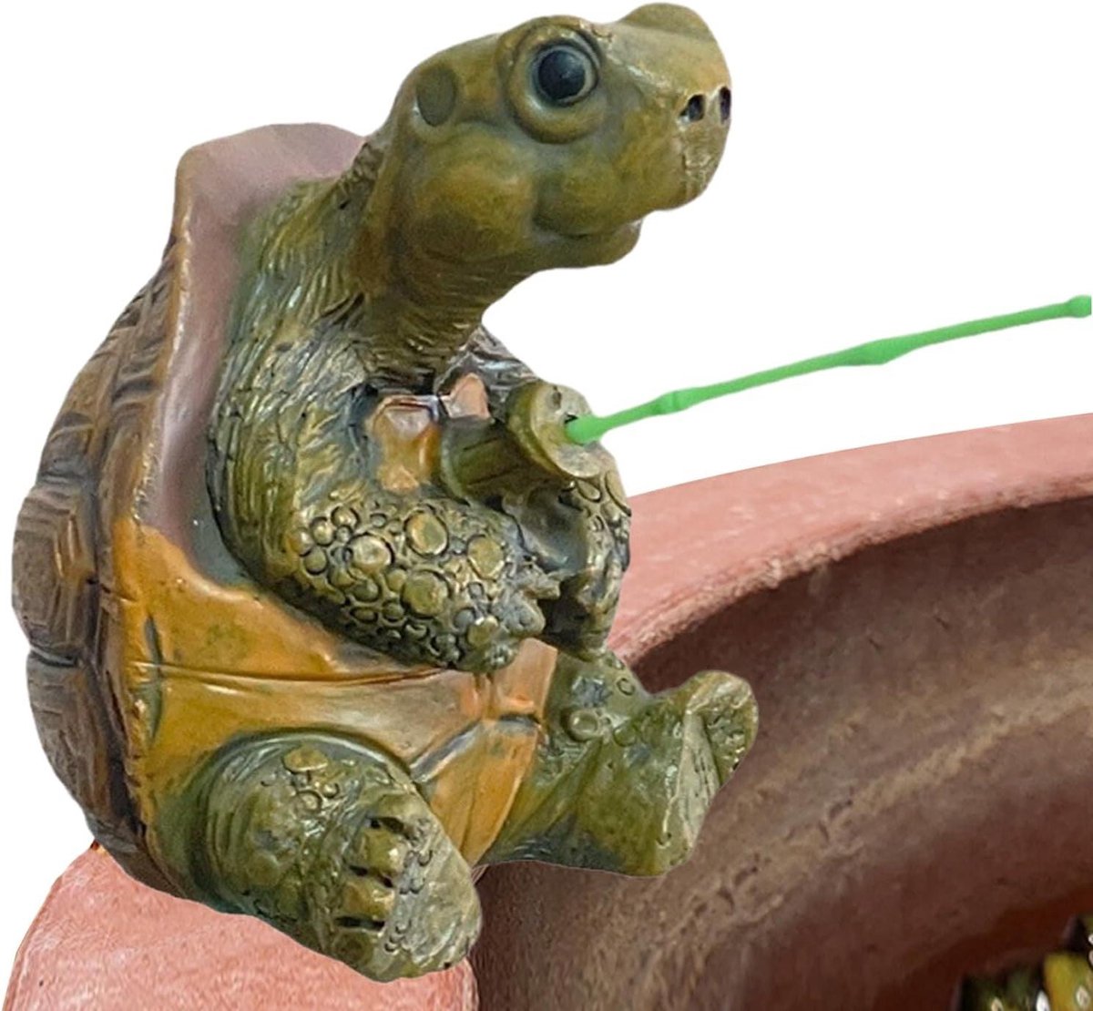 Vijverschildpad Tuinbeeld - Schildpad Decoratie Buiten - Tuin Verfraaien - Duurzame Harsverwerking - 13x10x13 cm - Niet gespecificeerd