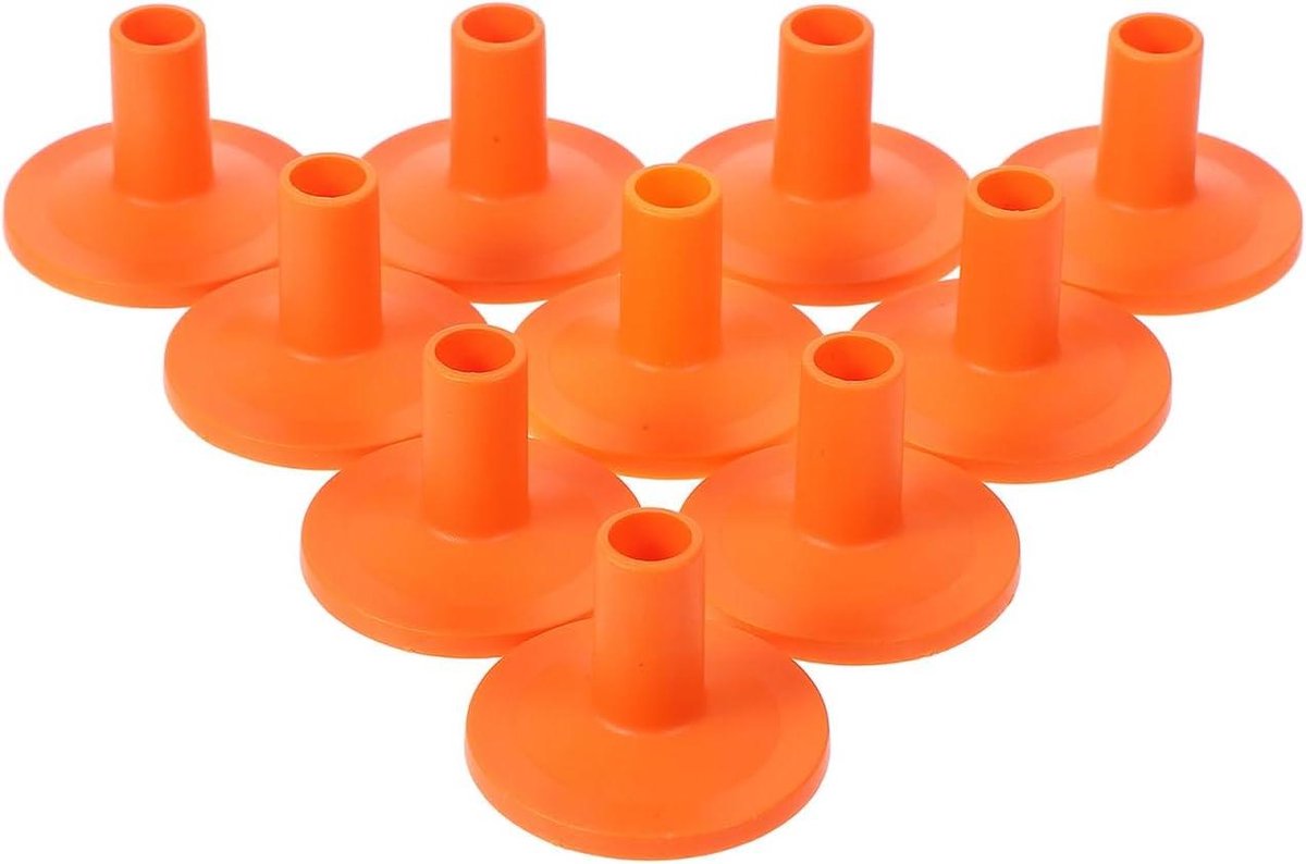 Cymbal Sleeves - Bekkenhoezen Drum - Drum Onderhoud - Lichtgewicht Plastic - 10 stuks - Oranje