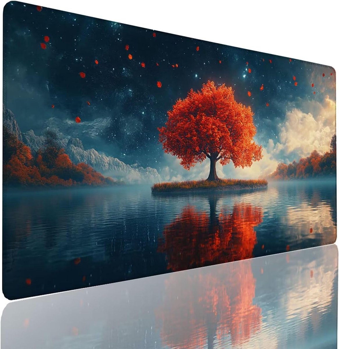 Grote Muismat - Bureaumat Gamingmat - Bureau Organisatie - Waterdicht Ontwerp - 140 x 60 cm - Sterrenhemel